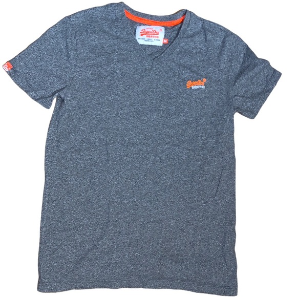 Superdry Other - Superdry Men’s Grey V-Neck Shirt Size Medium